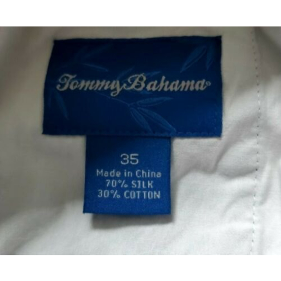 Tommy Bahama Mens Casual Flat Front Silk/Cotton Plaid Chino Plaid Short Size 35 - Picture 4 of 4